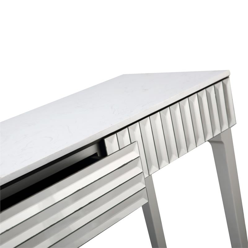 Camden Isle Carla Mirrored Glass Console Table