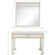 Camden Isle Aubrey Wall Mirror and Mirrored Console Table