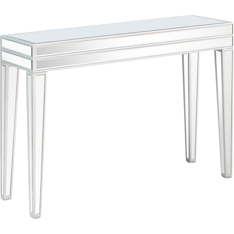 Camden Isle Holly Mirrored Glass Console Table