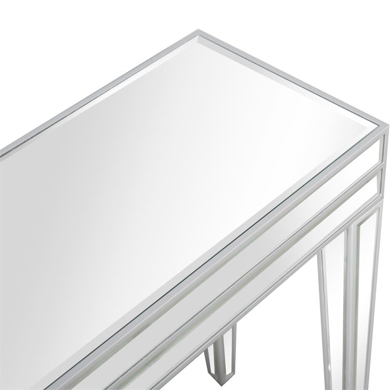 Camden Isle Holly Mirrored Glass Console Table