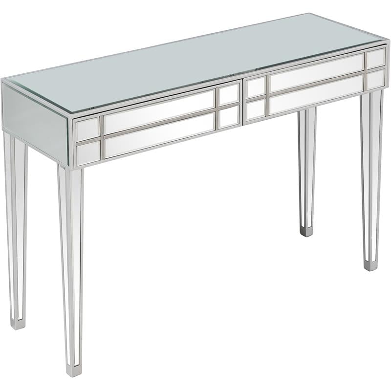 Camden Isle Vera Mirrored Glass Console Table