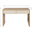 Camden Isle Virginia 2 Drawer Mirrored Console Table