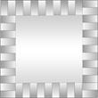 Camden Isle Rialto Wall Mirror with Alternating Mirrored Frame