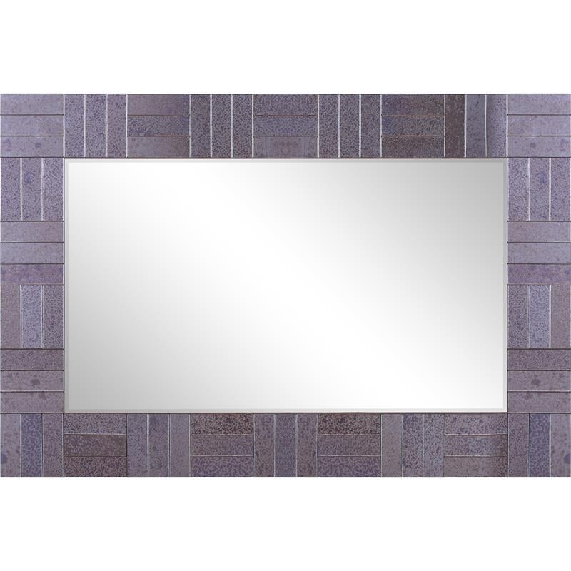 Camden Isle Columbia Glass Wall Mirror with Antiqued Glass Frame