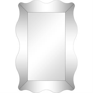 Camden Isle Antonella Glass Wall Mirror with Mirrored Frame