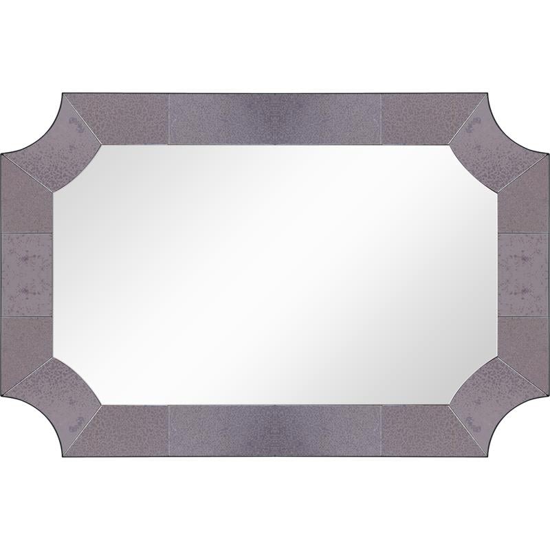 Camden Isle Templar Glass Wall Mirror with Antiqued Glass Frame