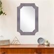 Camden Isle Templar Glass Wall Mirror with Antiqued Glass Frame