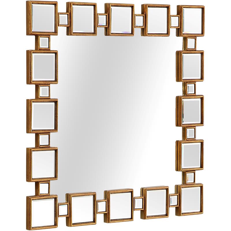 Camden Isle Orion Wall Mirror and Mirrored Console Table