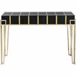 Camden Isle Tuxedo Black Mirrored Console Table