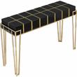 Camden Isle Tuxedo Black Mirrored Console Table