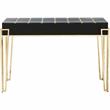 Camden Isle Tuxedo Black Mirrored Console Table