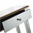 Declan Mirrored Glass Console Table with Gold Accents