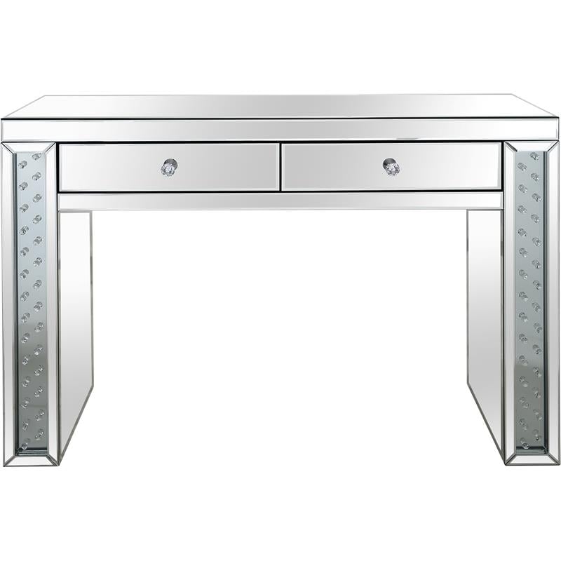 Diana Mirrored Console Table with Clear Mirrored Glass