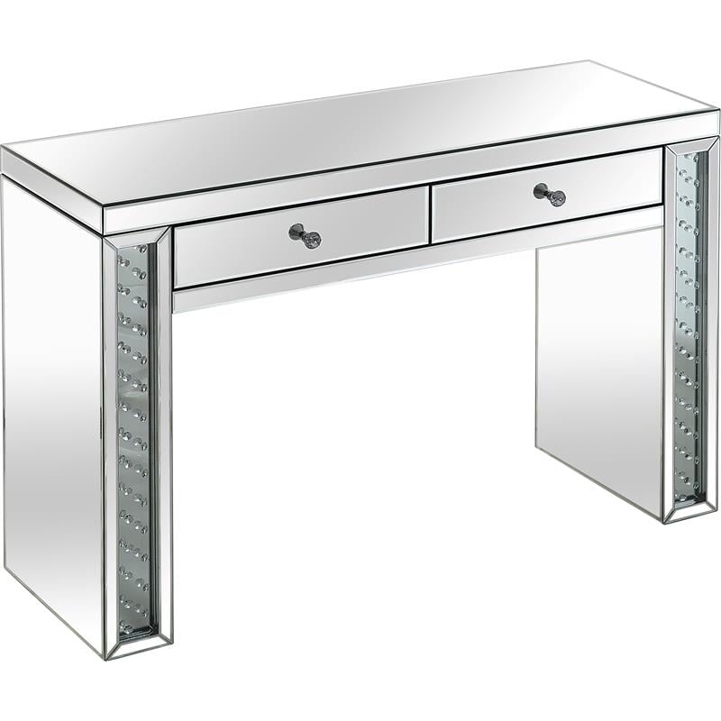 Diana Mirrored Console Table with Clear Mirrored Glass