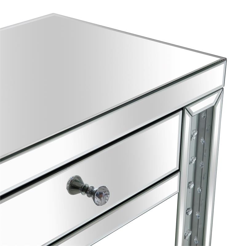 Diana Mirrored Console Table with Clear Mirrored Glass
