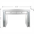 Diana Mirrored Console Table with Clear Mirrored Glass