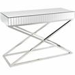 Camden Isle Kinney Console Table with Silver Stainless Steel Frame