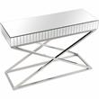 Camden Isle Kinney Console Table with Silver Stainless Steel Frame