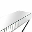 Camden Isle Kinney Console Table with Silver Stainless Steel Frame