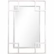 Camden Isle Kinney Wall Mirror and Console Table in Silver Stainless Steel Frame
