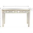 Camden Isle Lilian Console Table with Mirrored Glass and Gold Frame