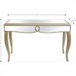 Camden Isle Eleanor Console Table with Champagne Gold Legs