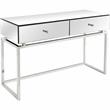 Camden Isle Addison Console Table with Silver Stainless Steel Frame