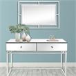 Camden Isle Addison Console Table with Silver Stainless Steel Frame
