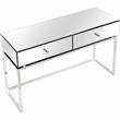Camden Isle Addison Console Table with Silver Stainless Steel Frame