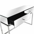Camden Isle Addison Console Table with Silver Stainless Steel Frame