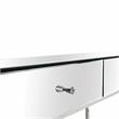 Camden Isle Addison Console Table with Silver Stainless Steel Frame