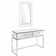 Camden Isle Addison Wall Mirror and Console Table with Silver Stainless Steel