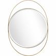 Camden Isle Sonya Mirror and Console Table with Black Mirror and Stainless Steel