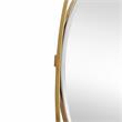 Camden Isle Sonya Mirror and Console Table with Black Mirror and Stainless Steel