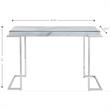 Camden Isle Aldon Console Table wtih Silver Stainless Steel Frame
