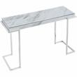 Camden Isle Aldon Console Table wtih Silver Stainless Steel Frame