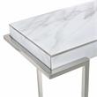 Camden Isle Aldon Console Table wtih Silver Stainless Steel Frame