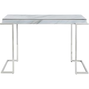 Camden Isle Aldon Console Table wtih Silver Stainless Steel Frame