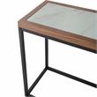 Camden Isle Riley Console Table with Metal in Brown Finish