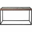 Camden Isle Riley Console Table with Metal in Brown Finish