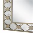 Camden Isle Algiers Console Table with Wood in Gold Finish