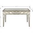 Camden Isle Algiers Console Table with Wood in Gold Finish