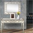 Camden Isle Algiers Console Table with Wood in Gold Finish