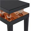Camden Isle Gelenau Console Table with Wood in Gold Finish