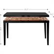 Camden Isle Gelenau Console Table with Wood in Gold Finish