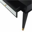 Camden Isle Makalu Console Table with Wood in Black Finish