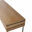 Camden Isle Barnes Console Table with Stainless Steel in Brown Finish