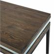 Camden Isle Bailey Console Table with Metal in Brown Finish