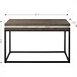 Camden Isle Bailey Console Table with Metal in Brown Finish
