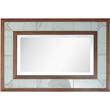 Camden Isle Riley Wall Mirror and Console Table with Wood in Brown Finish